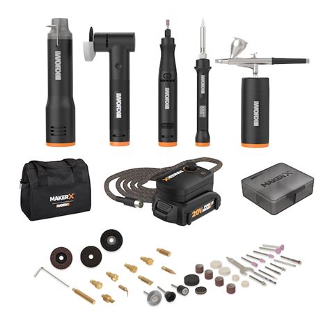 Worx Makerx Variable 20 Volt Max Crafting Cordless Rotary Tool Kit