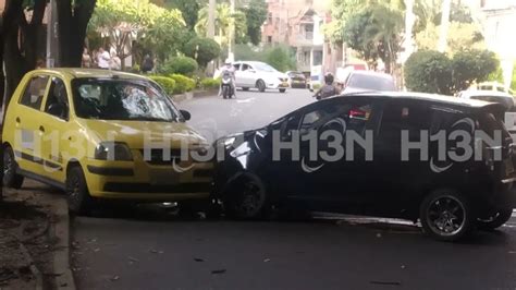 Se Present Un Accidente De Tr Nsito En Laureles Entre Un Taxi Y Un