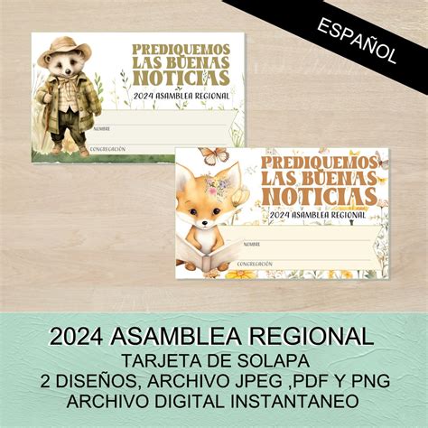 2024 Prediquemos Las Buenas Noticias Asamblea Regional Tarjeta De