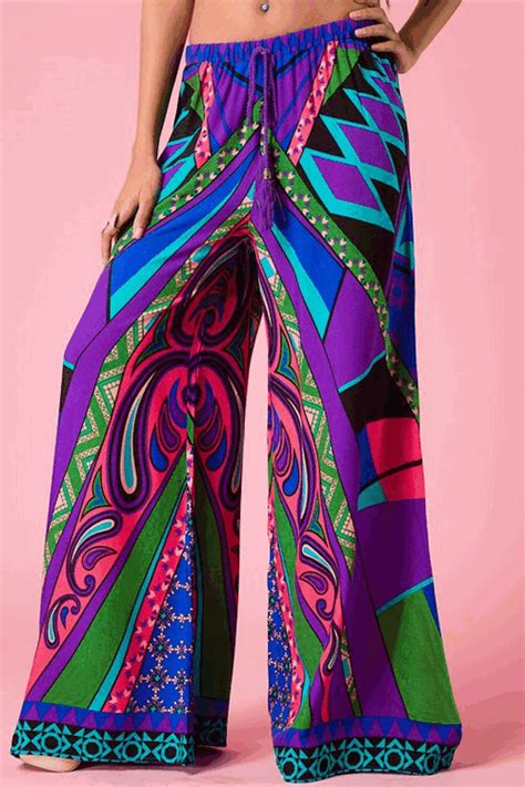 Love These Abstract Print Palazzo Pants