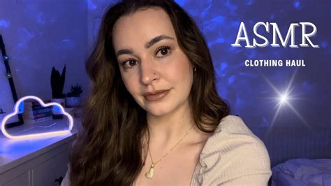 Asmr Clothing Haul Whispers And Fabric Sounds 💕 Youtube