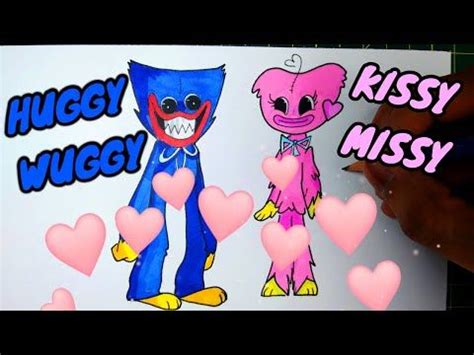 Como Dibujar A Huggy Wuggy Y Kissy Missy De Friday Night Funkin Facil