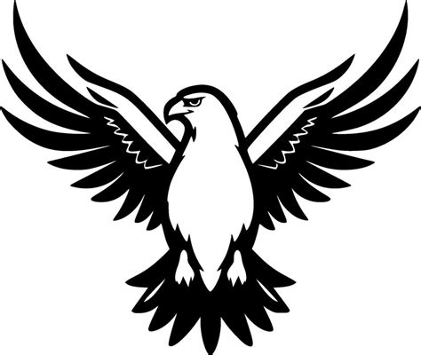 Eagle, Black and White Vector illustration 27599925 Vector Art at Vecteezy