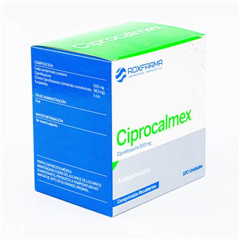 CIPROCALMEX 500MG COMP REC CAJAX100 Nefrofarma