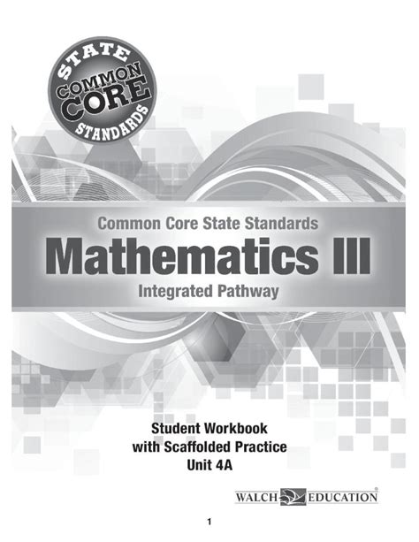 PDF Student Workbook With Scaffolded Practice Unit 4A TRIGONOMETRIC