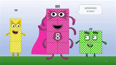 Numberblock 800 GIPERHERO came to help. - YouTube