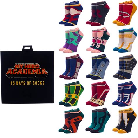 My Hero Academia Days Of Socks Advent Calendar Retrofestive Ca