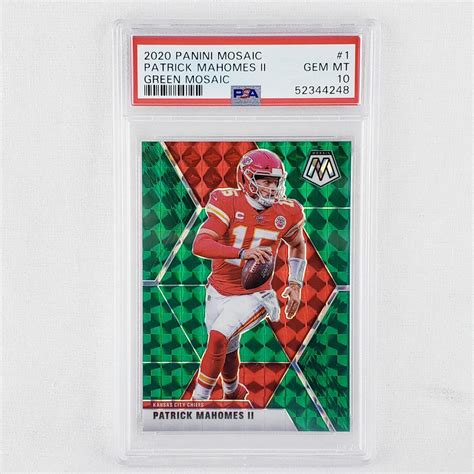 Panini Mosaic Patrick Mahomes Ii Green Mosaic Psa Gem Mt