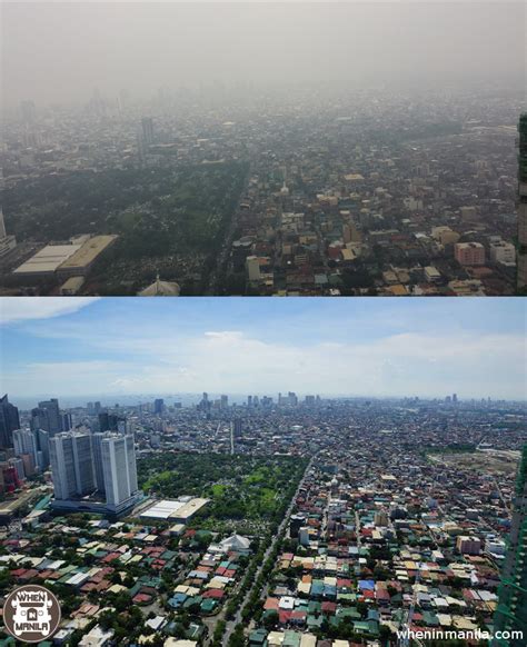 Dramatic Images Show Difference In Air Pollution Above Metro Manila ...