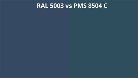 Ral 5003 Vs Pms 8504 C Ral Colour Chart Uk