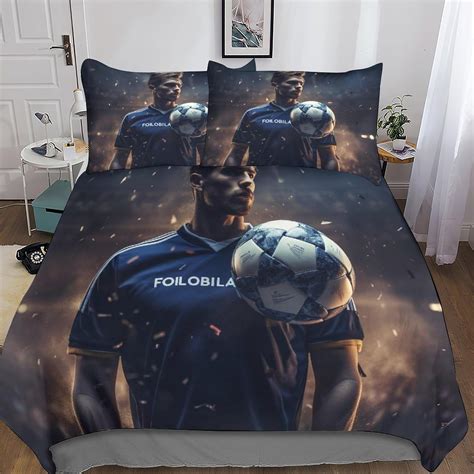 Cm Juego De Ropa De Cama Para Ni Os De F Tbol Funda N Rdica