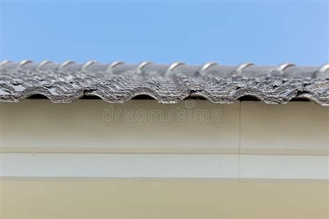 Black roof tiles on house stock image. Image of roof - 49360797