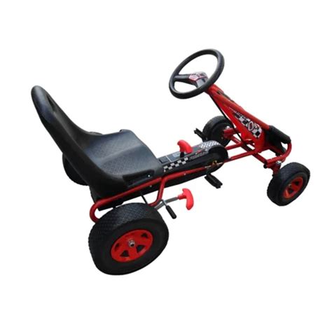 Kart Copii Cu Pedale Si Scaun Reglabil Rosu Modern Pentru Ani