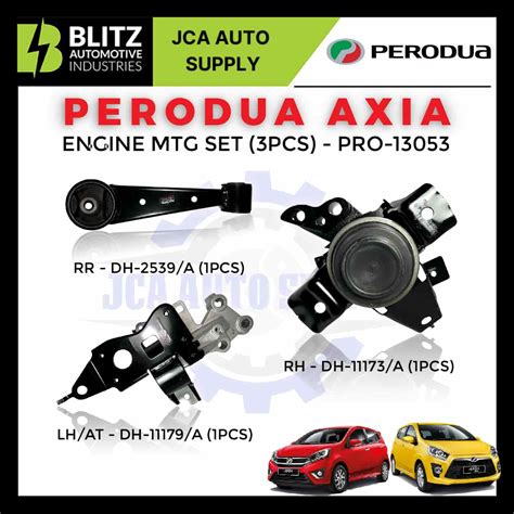 AXIA ENGINE MOUNTING SET 3CPS Blitzcarbon