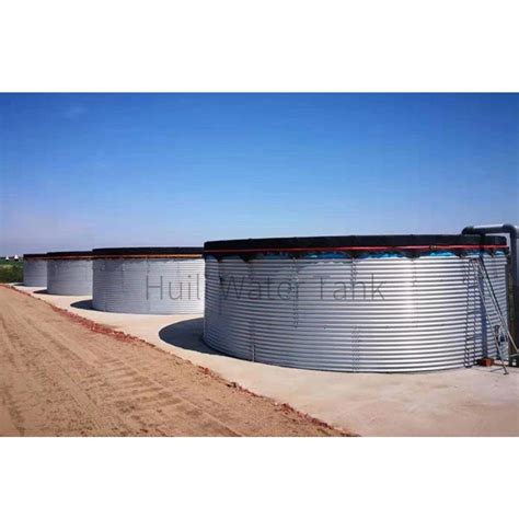 Galvanized Steel Water Storage Tanks 5000 Gallons Liter Round