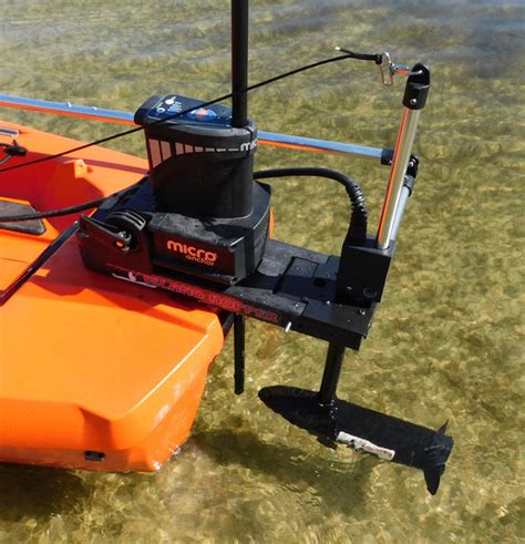 Island Hopper Transom Mount Motor For Kayaks Using Power Poles