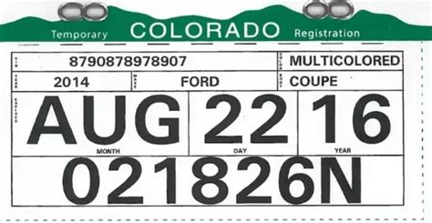 Cómo sacar placas temporales en Colorado