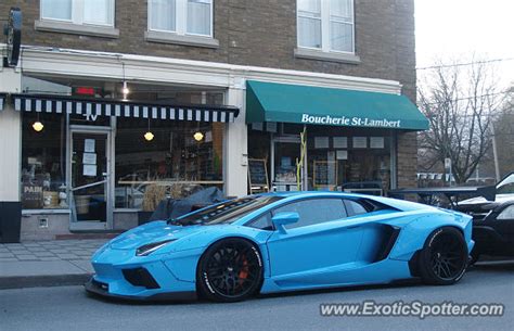 Lamborghini Aventador spotted in Montreal, Canada on 04/26/2017