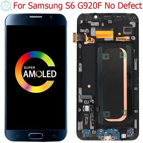 Samsung Tela Lcd Super Amoled Original Para Galaxy S6 Display Com Estrutura Tela Lcd Sensível