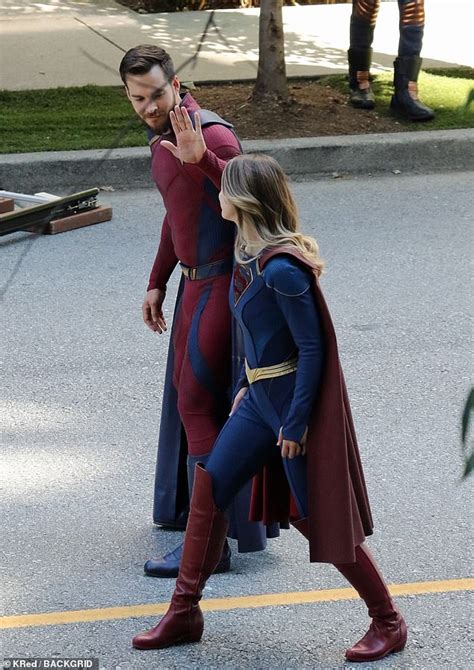 Melissa Benoist And Husband Chris Wood Share A Laugh In Costume While