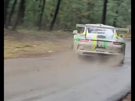 Porsche 991 GT3 Cup X 2 Insane Sound On A Very Slippery Road Rally