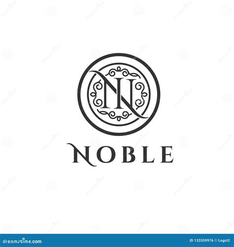 Noble Vector Logo. N,N Letters Emblem. N Letter Vector Stamp, Badge ...