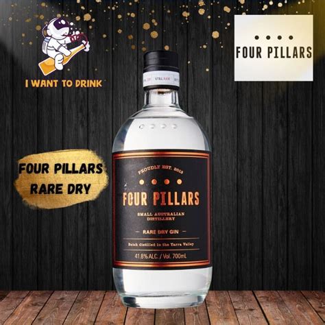 Four Pillars Rare Dry 700ml Gin Food Drinks Alcoholic Beverages