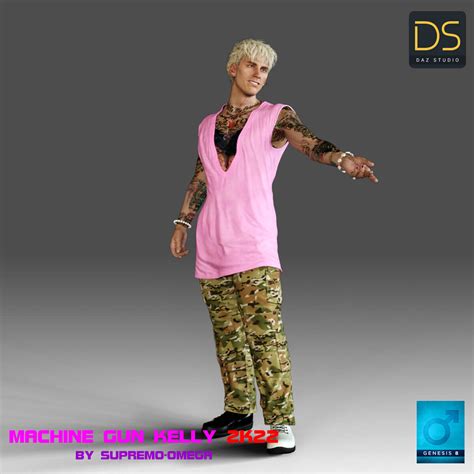 Machine Gun Kelly 2K22 For G8 Male Daz Content By Supremoomega