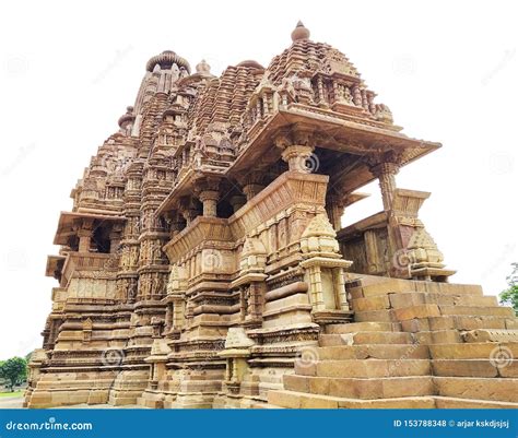 Khajuraho Temple, Madhya Pradesh, India. UNESCO Heritage Site. Stock ...