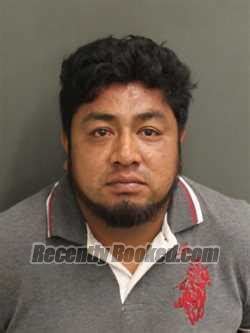 Recent Booking Mugshot For Rodolfo Omar Dominguezoritz In Orange