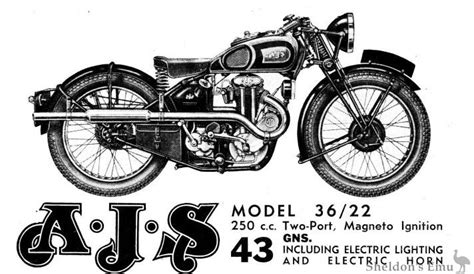 Ajs 1936 Model 22 250cc Ohv