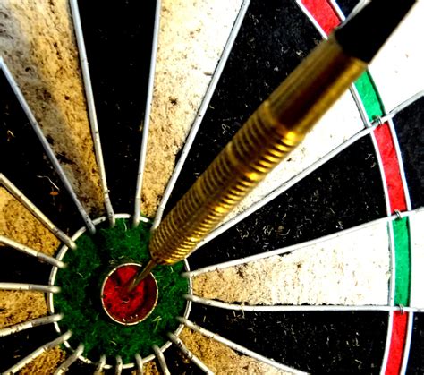 Dart In Dartboard Bullseye Close Up Free Stock Photo Public Domain