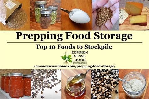 Prepping Food Storage - Top 10 Foods to Stockpile