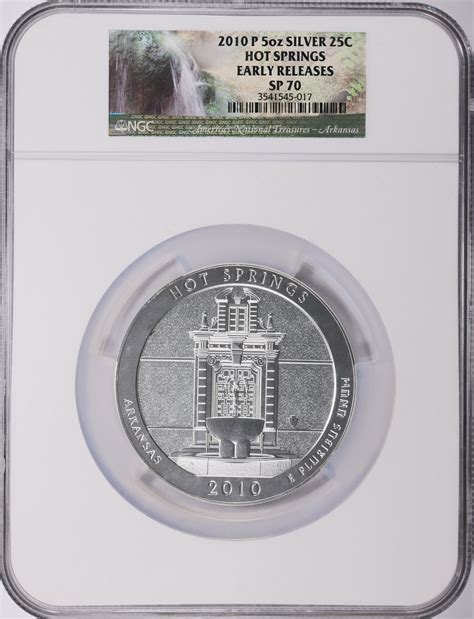 P America The Beautiful Oz Silver Quarter Hot Springs NP Early Releases NGC SP Item