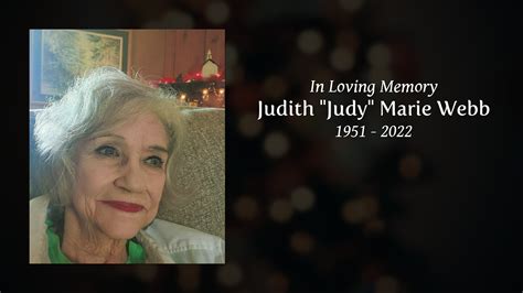 Judith Judy Marie Webb Tribute Video