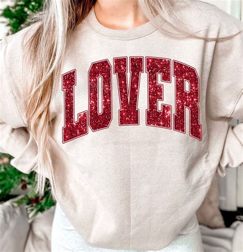 Lover Faux Sequin Dtf Transfer Design Sweet And Sassy Store