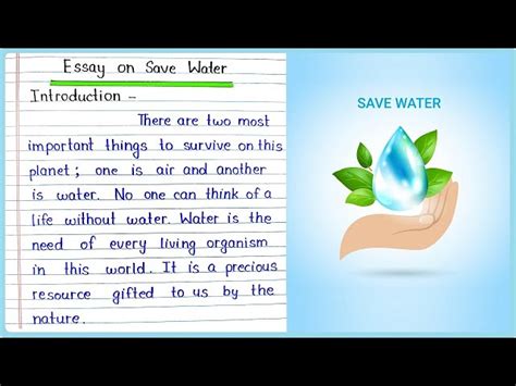 Save Water Save Earth Paragraph In English Infoupdate Org