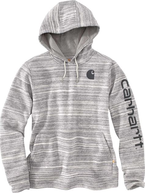 Carhartt Cotton Clarksburg Graphic Sleeve Pullover Hoodie In Gray Lyst