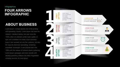 4 Arrows Powerpoint Template And Infographic Keynote Slidebazaar