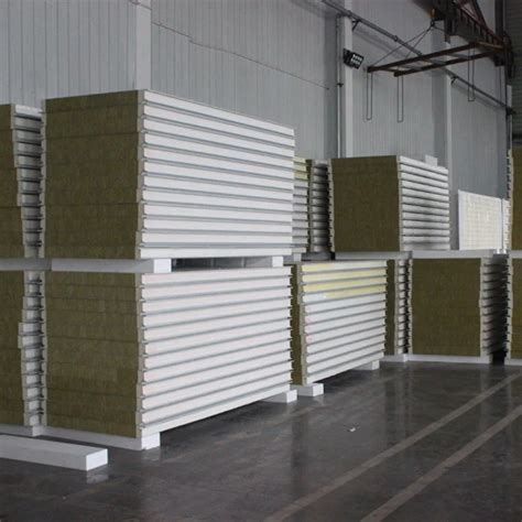 Lightweight Rock Wool Acoustic Wall Panel Sandwich Panels Lightweight