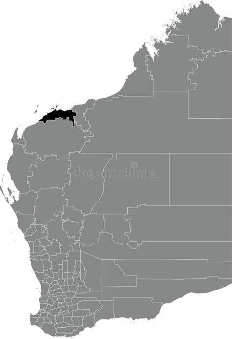 Locator Map of the CITY of KARRATHA, WESTERN AUSTRALIA Stock Vector ...