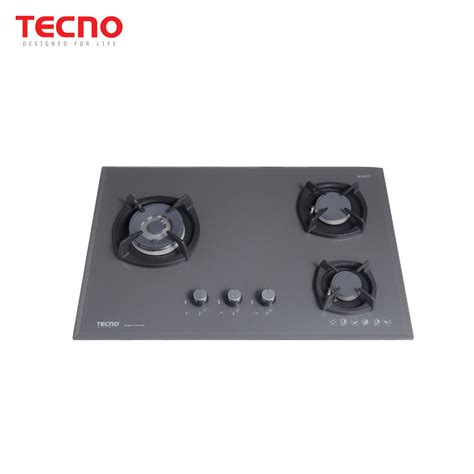 Tecno T23tgsv 3 Burner Glass Cooker Hob With Inferno Wok Burner