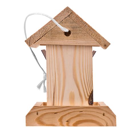 Holz Vogelhaus Vogelhäuschen Futterstelle zum Hängen Stehen 20x16x21