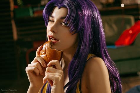 Karina Salakhutdinova Women Cosplay Purple Hair Kristina Borodkina