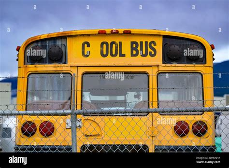 cool bus squamish british columbia canada stock photo alamy