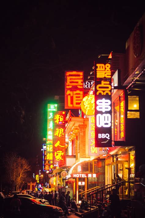 Free Images : light, street, night, cityscape, downtown, evening