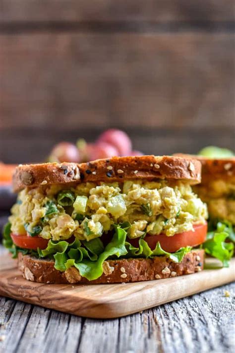 Chickpea Salad Sandwich Recipe Vegan Mary Beth Copy Me That