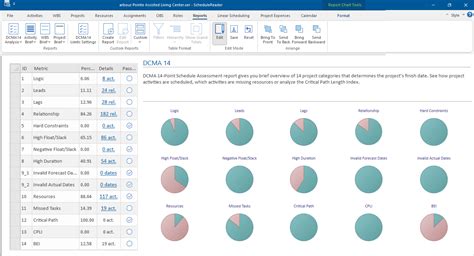 DCMA 14 Point Schedule Assessment