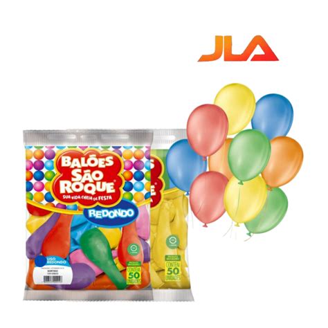 Bal O Para Festas N S O Roque C Unidades V Rias Cores Shopee