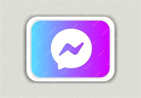 Premium Vector | Facebook messenger logo sign symbol vector mobile apps ...